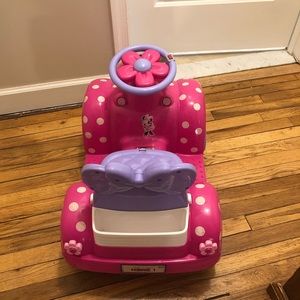 Pink Minnie Mouse car